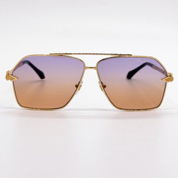 NEW VE2284 1002/EL GOLD PINK UNISEX AVIATOR SUNGLASSES VE2284 1002EL - Picture 1 of 9